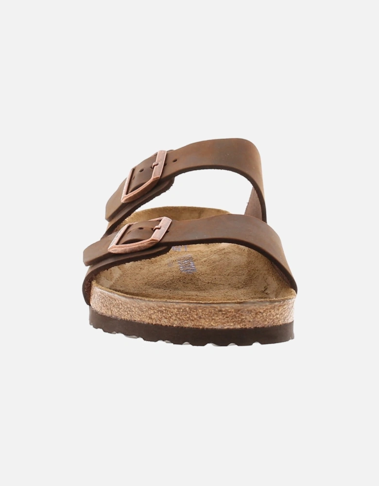 Birkenstock Unisex Flat Sandals Arizona Buckle Fastening brown UK Size