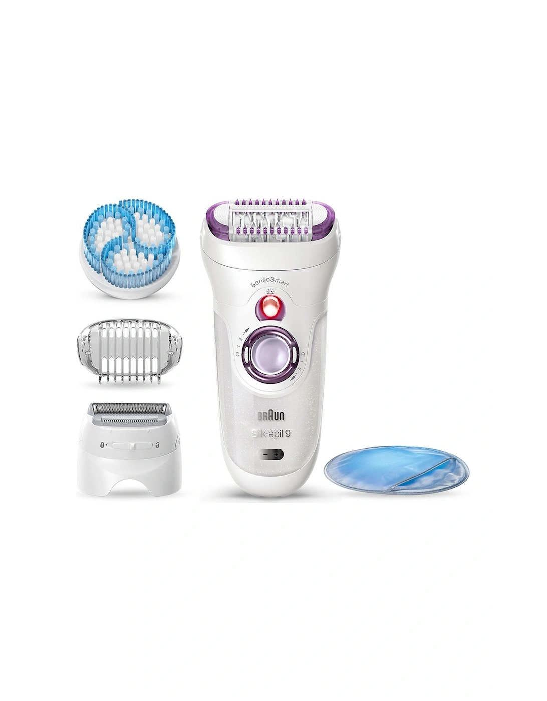 Silk-épil 9, Epilator For Long Lasting Hair Removal, 4 Extras, Pouch, Cooling Glove, 9-735, 3 of 2