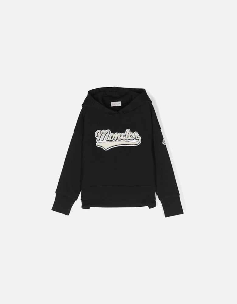 Kid's 70's Logo Hoodie Top Black