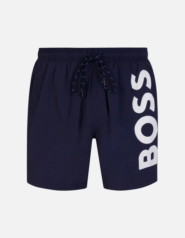 Mens Logo Swim Shorts Navy