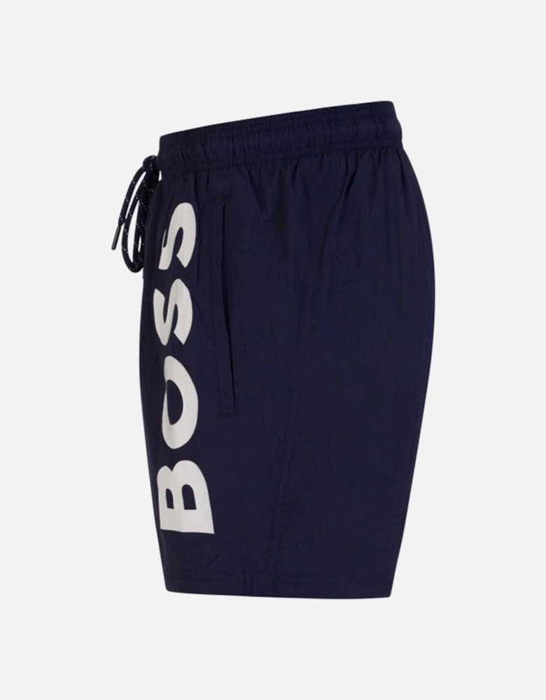 Mens Logo Swim Shorts Navy