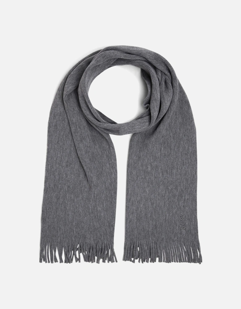 Mens Wooly Scarf Grey