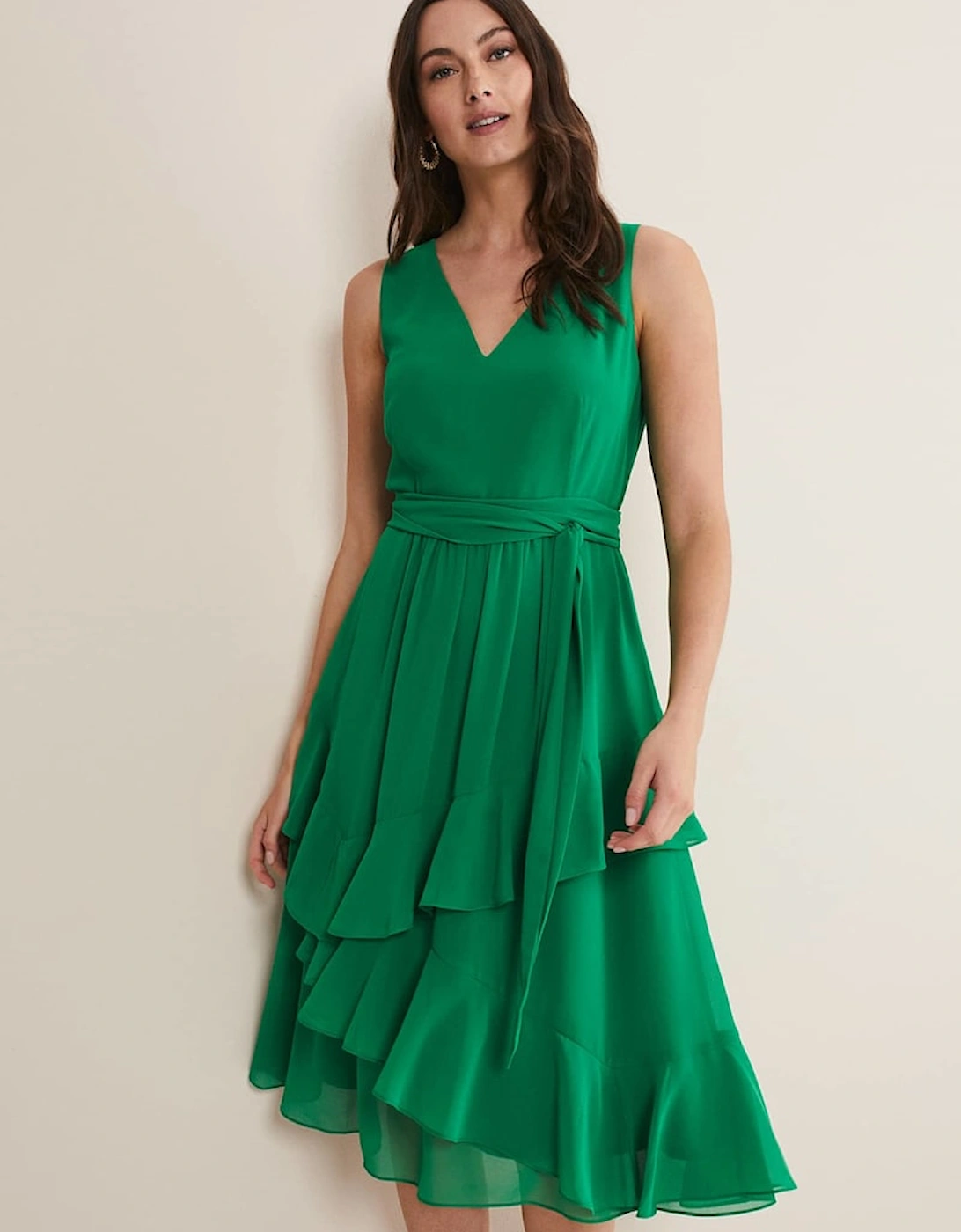 Breesha Green Midaxi Dress, 7 of 6