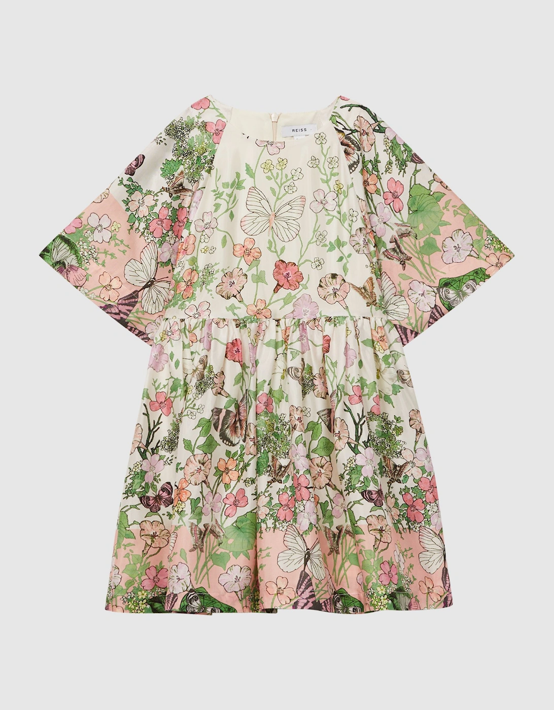 Floral Print Bell Sleeve Dress, 2 of 1