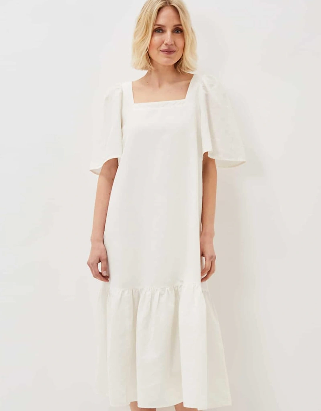 Claria White Midi Dress, 7 of 6