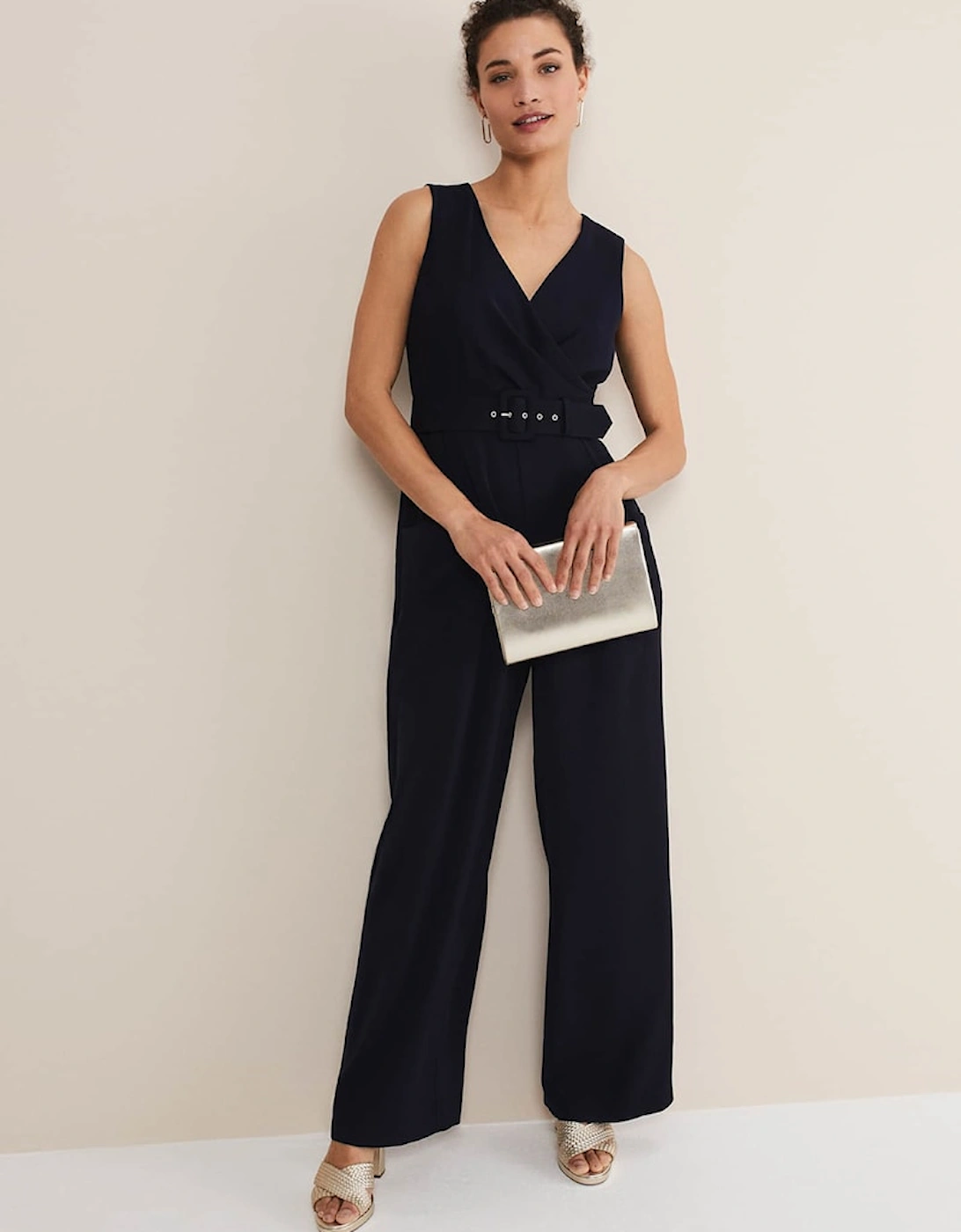 Lissia Navy Wide Leg Jumpsuit, 7 of 6