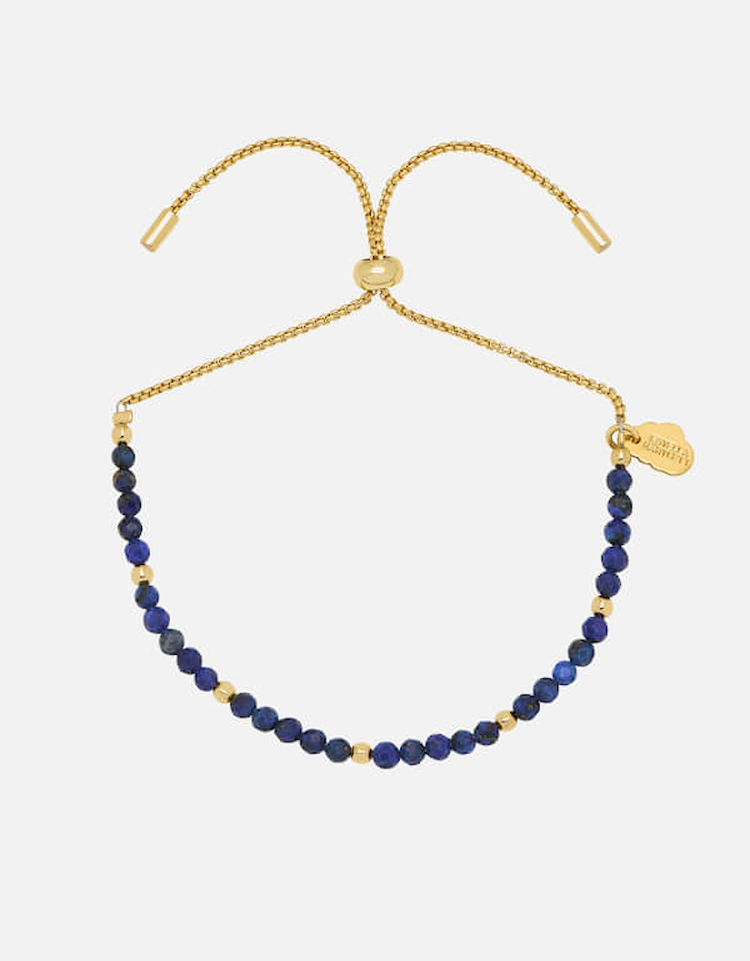 Gold-Plated Faceted Lapis Amelia Bracelet, 2 of 1
