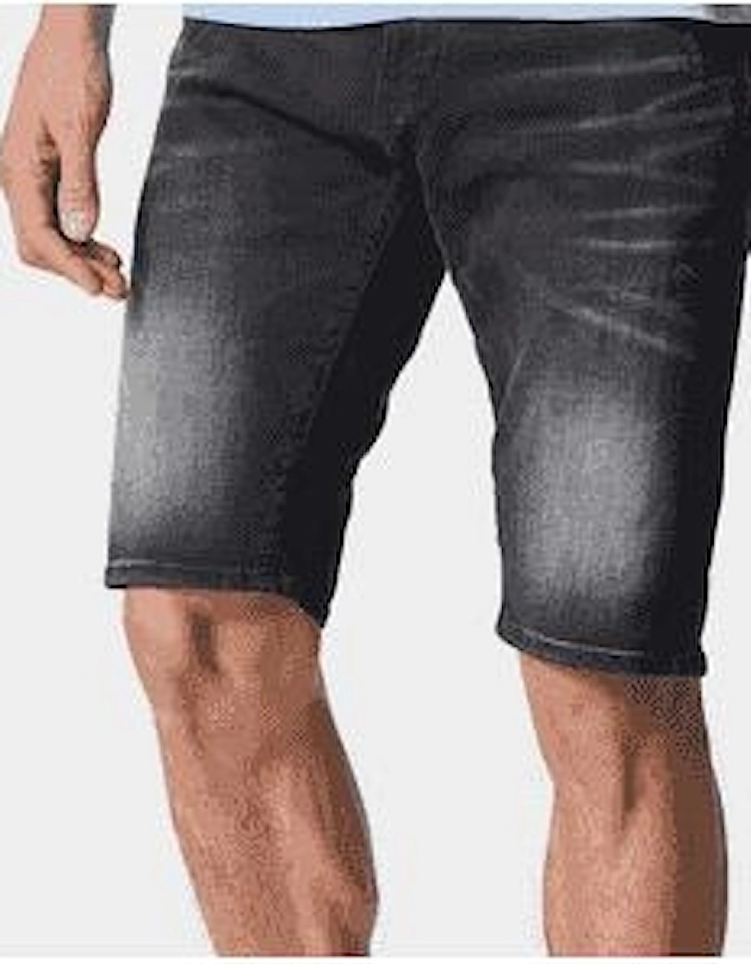 Sentiero Grey Wash Denim Shorts