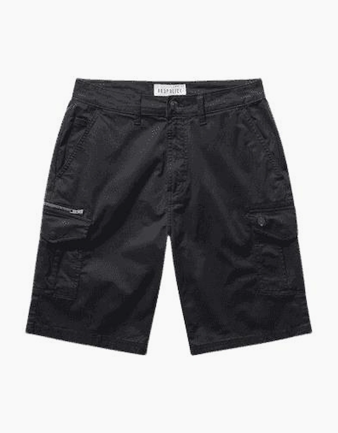 883 Police Men's Lindros Black Cargo Shorts