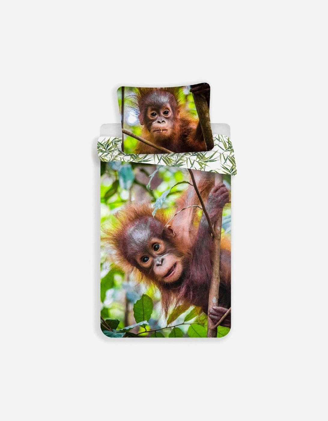 Cotton Orangutan Duvet Cover Set, 4 of 3