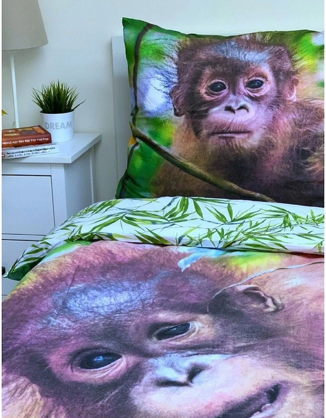 Cotton Orangutan Duvet Cover Set