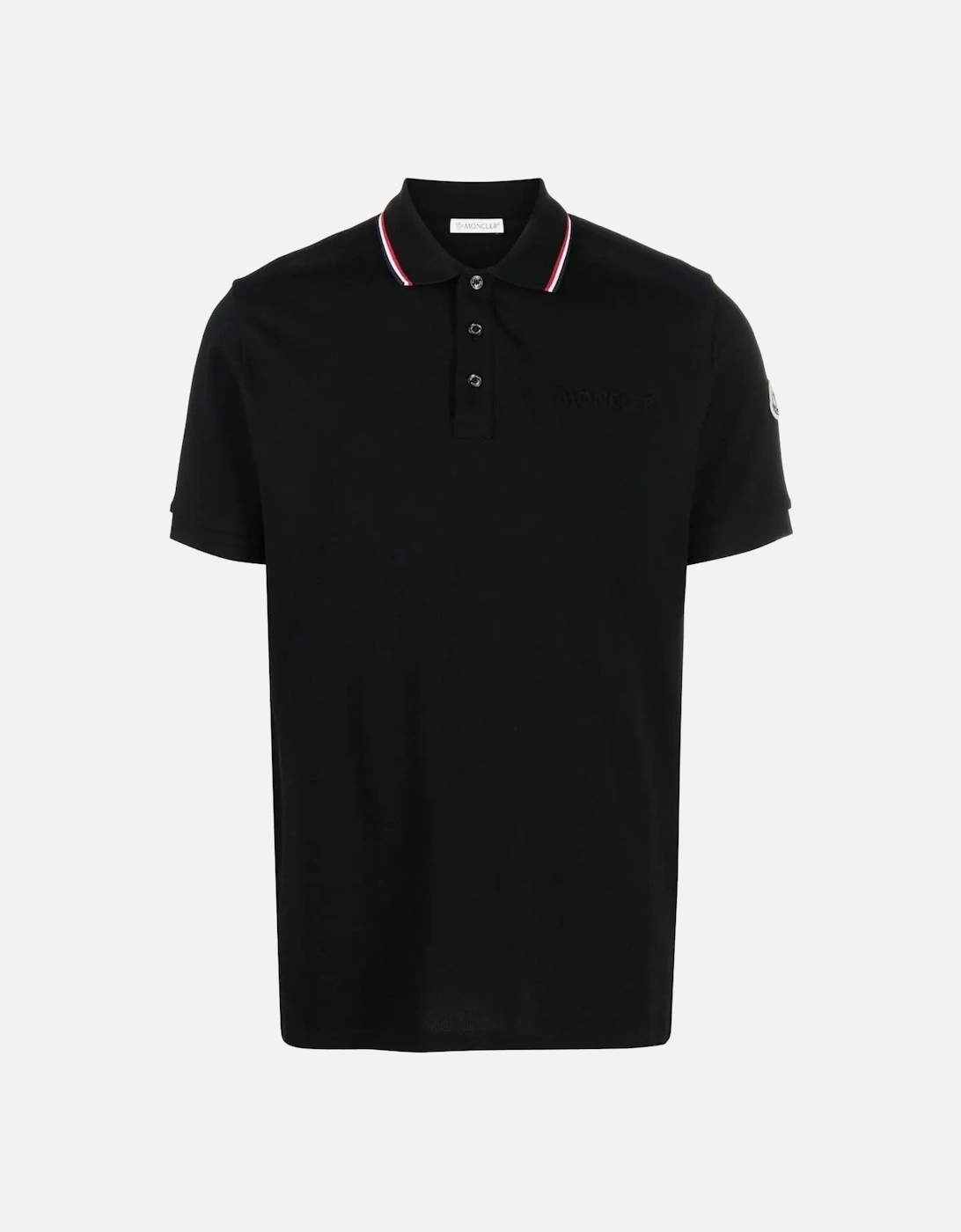 Trim Collar Polo Shirt Black, 6 of 5