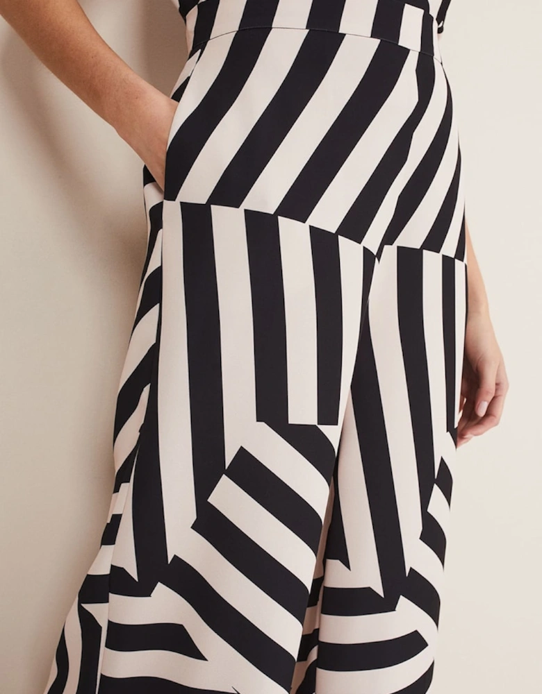 Phillis Striped Wide Leg Trousers