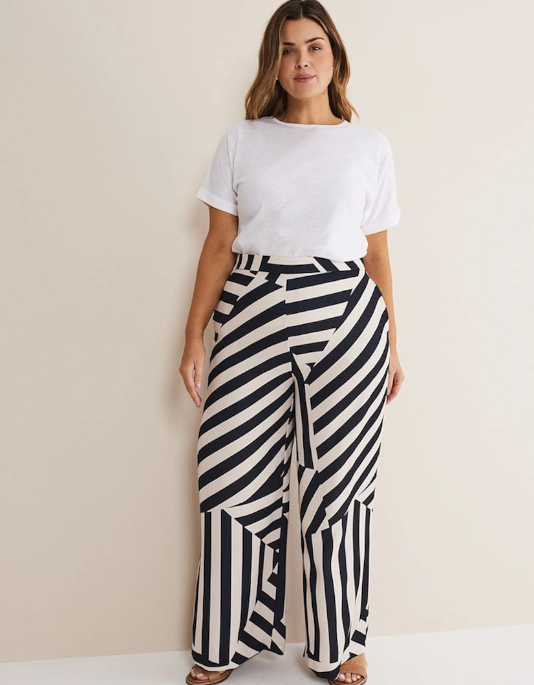 Phillis Striped Wide Leg Trousers