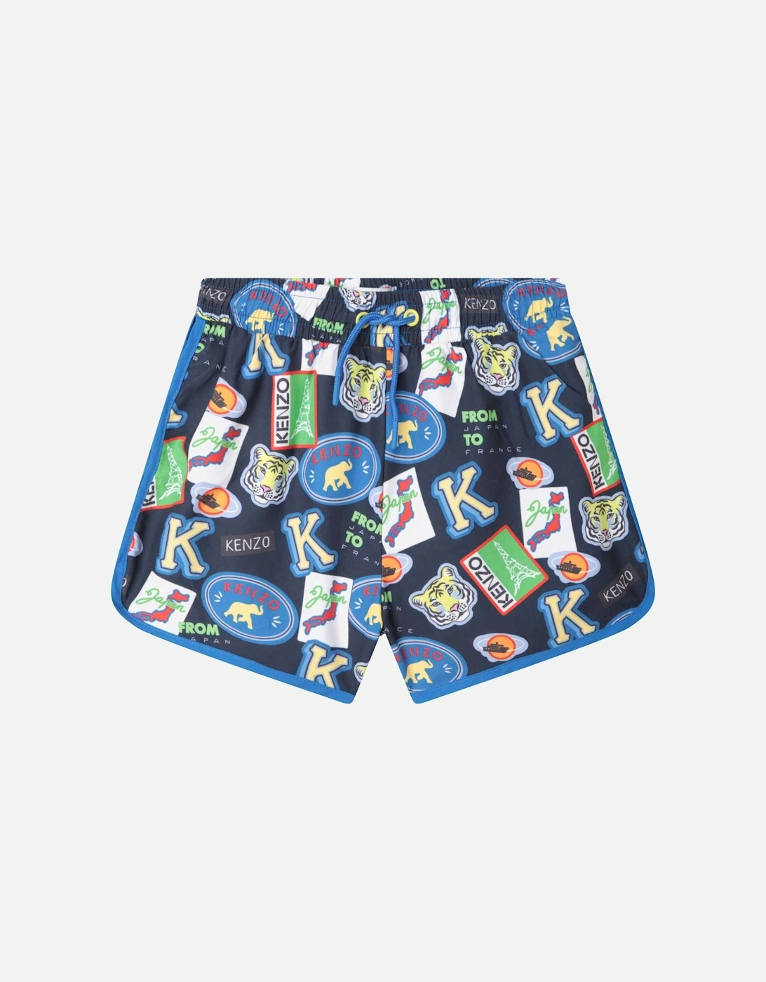 Boys Journey Print Swimming Shorts, 3 of 2