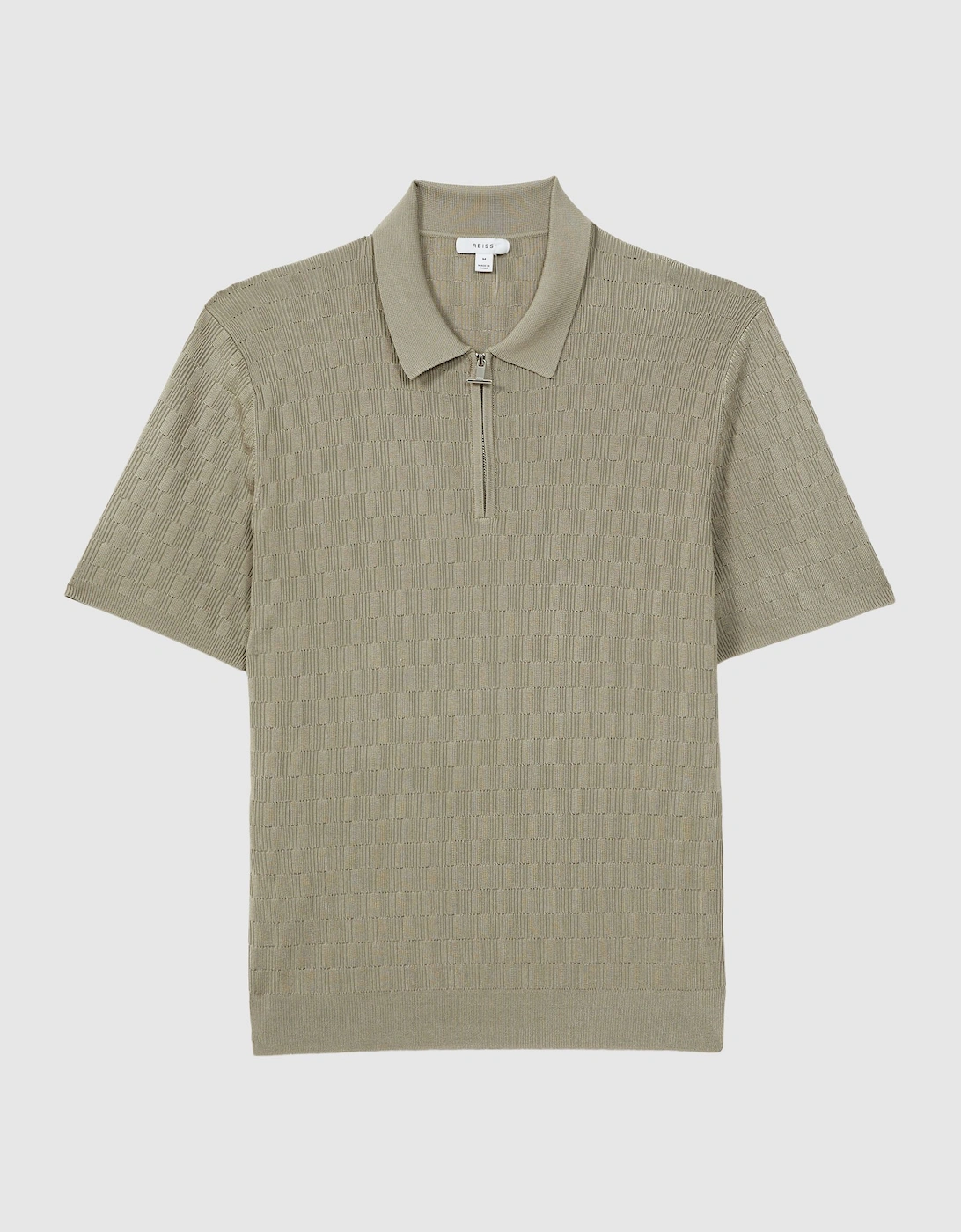 Half-Zip Textured Polo T-Shirt, 3 of 2