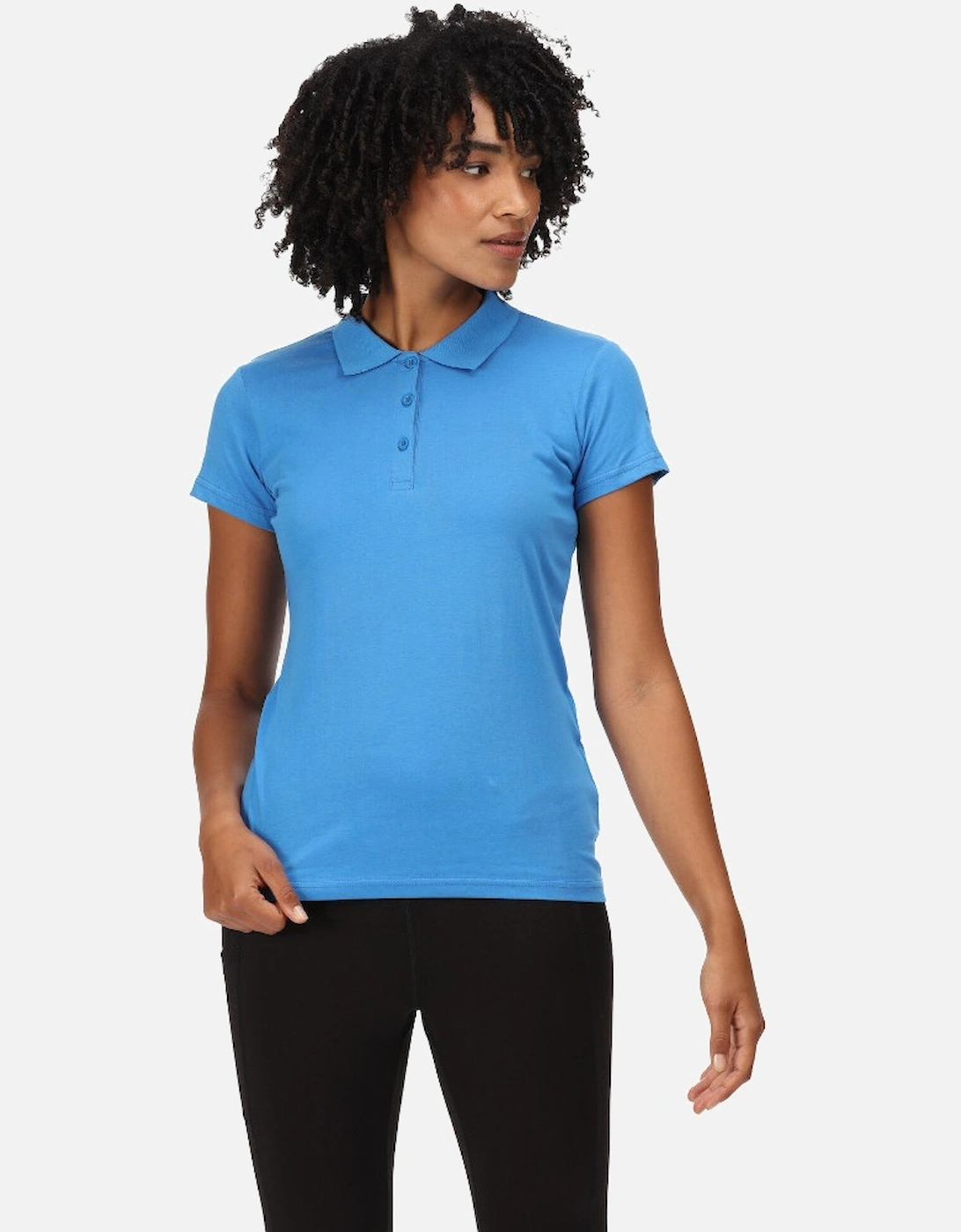 Womens Sinton Coolweave Cotton Jersey Polo Shirt, 5 of 4