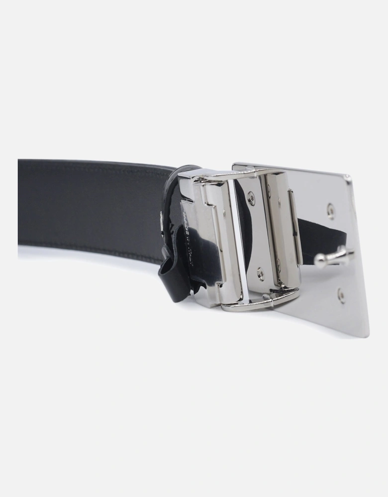 Reversible Over Logo Belt Black