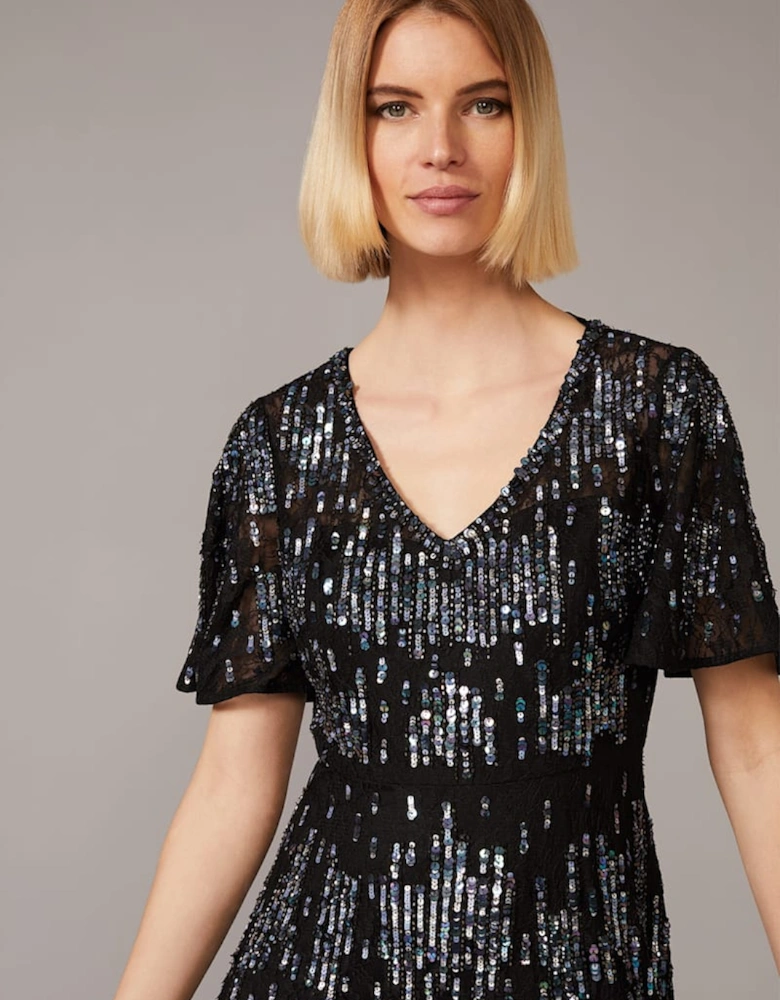 Clarabelle Sequin Embelished Maxi Dress