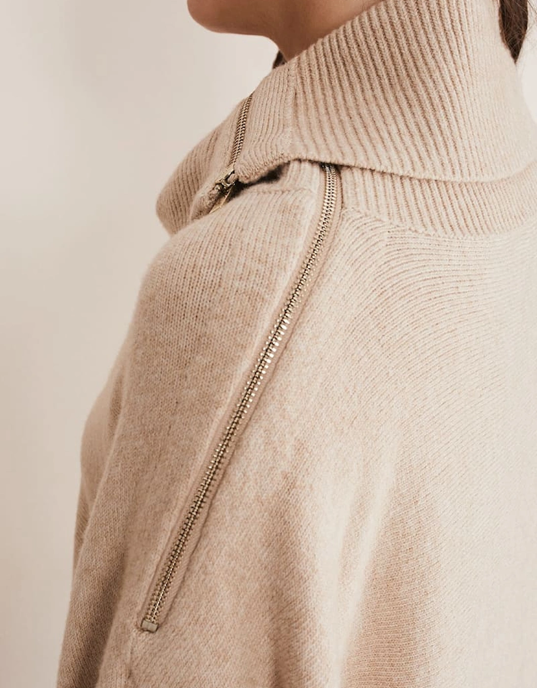 Nola Zip Neck Chunky Relaxed Knit