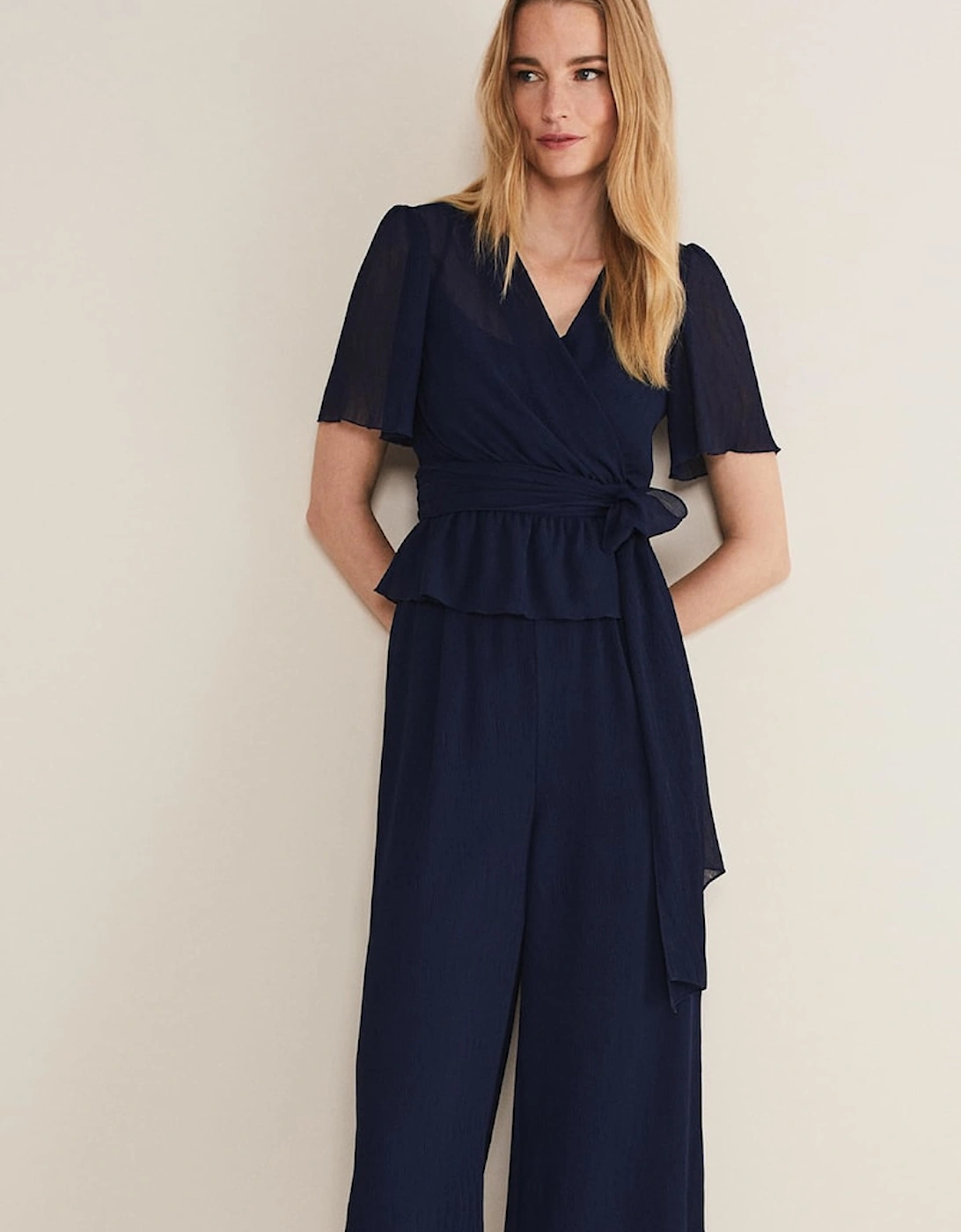 Aster Plisse Wrap Top Co-Ord
