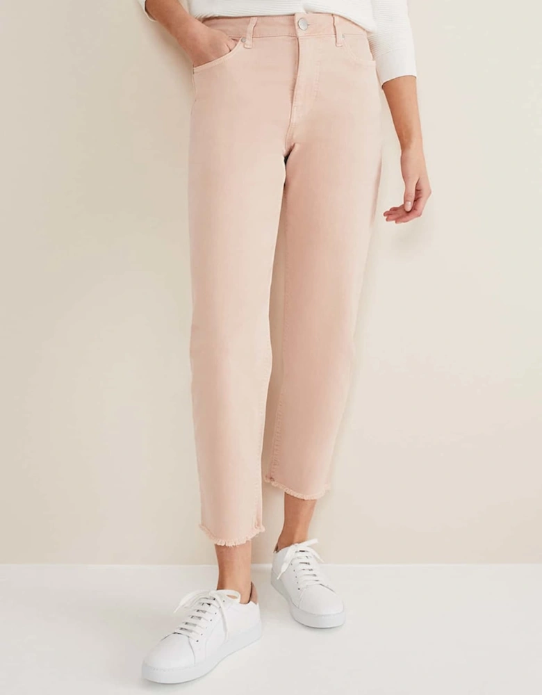 Petra Raw Hem Straight Leg Jean