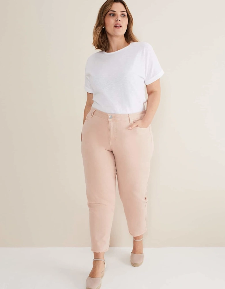 Petra Raw Hem Straight Leg Jeans