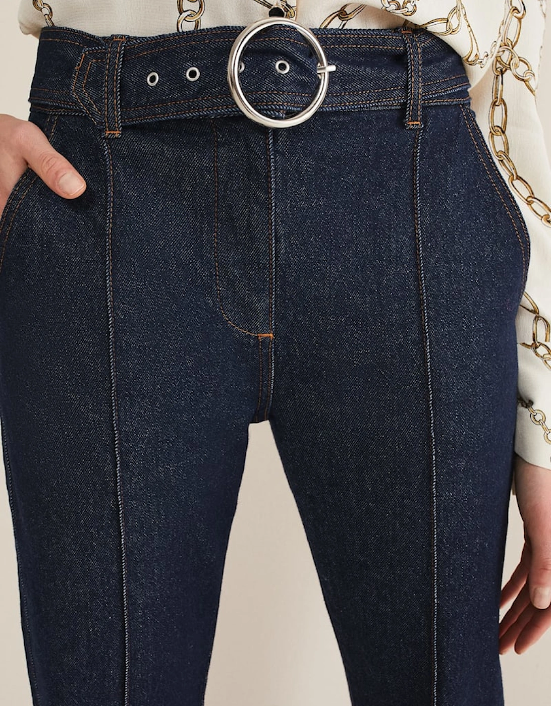 Shawna Belted Bootcut Jeans