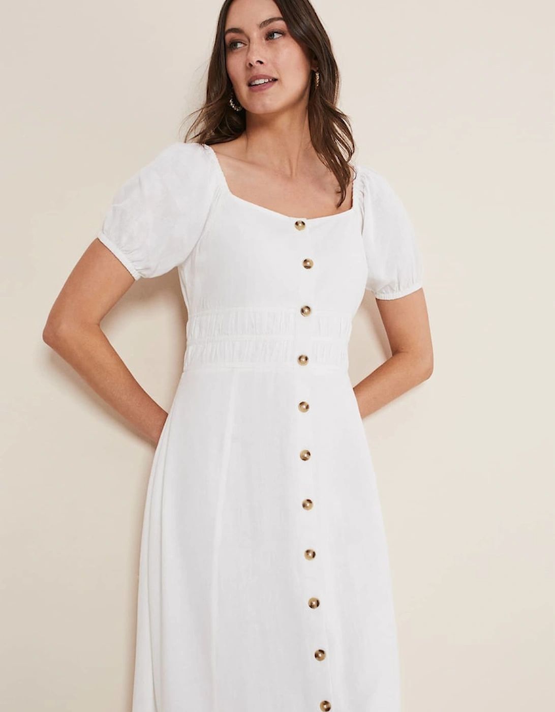 Maribella Linen Midi Dress