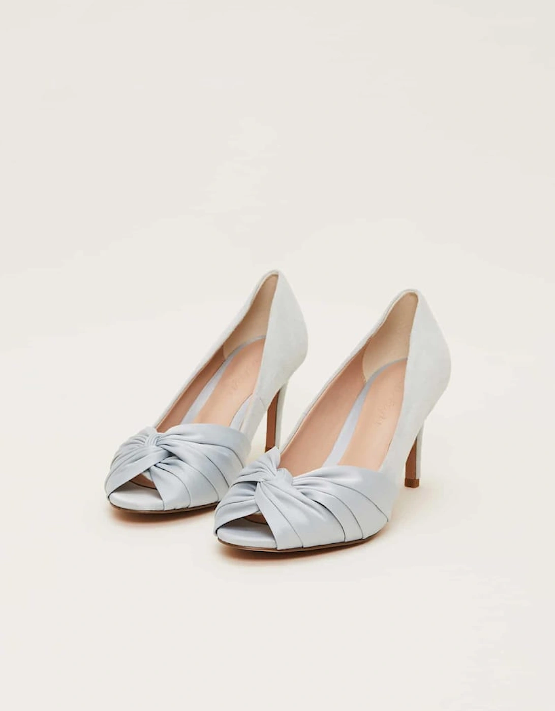 Satin Twist Peeptoe Shoe