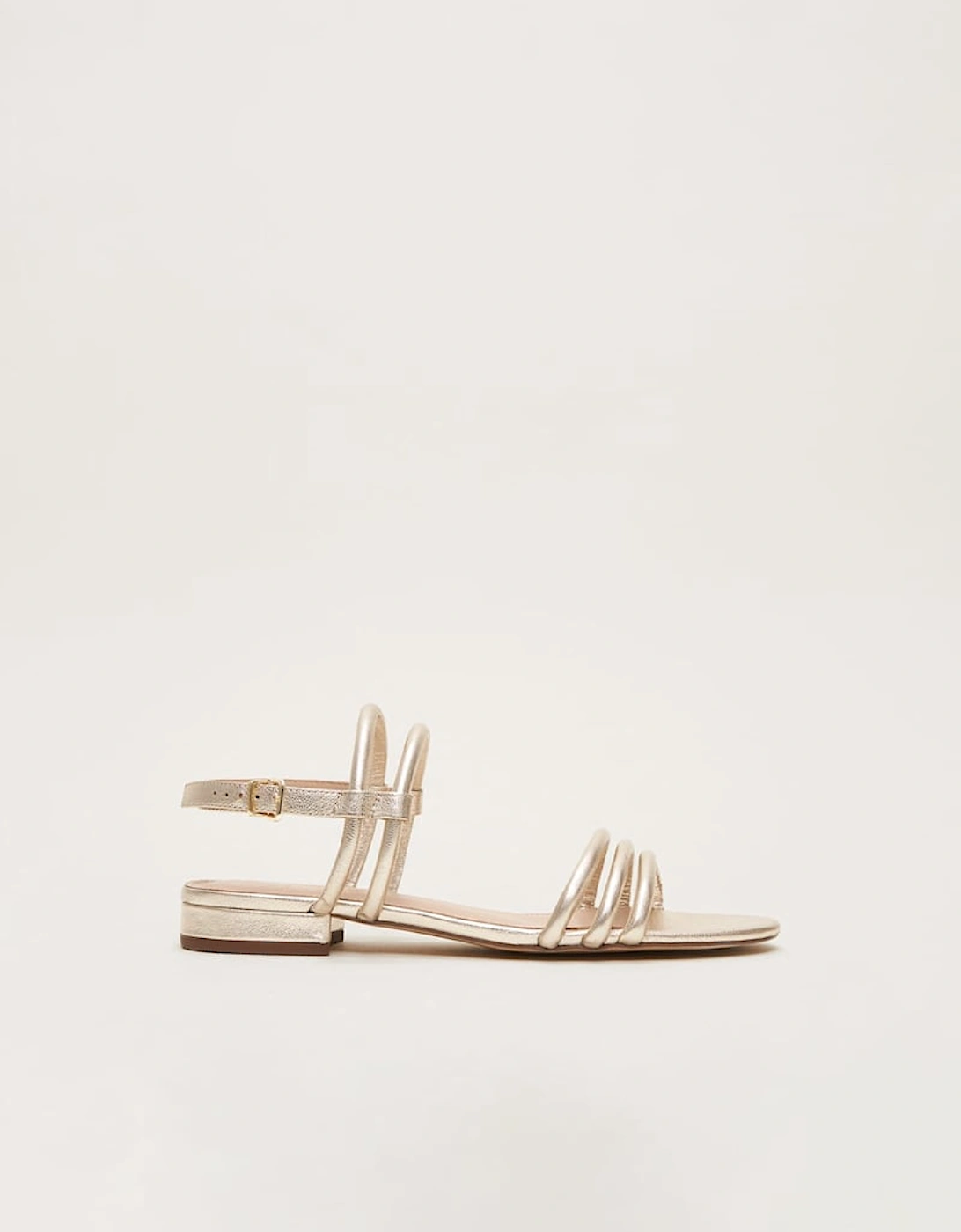 Gold Leather Sandals, 2 of 1
