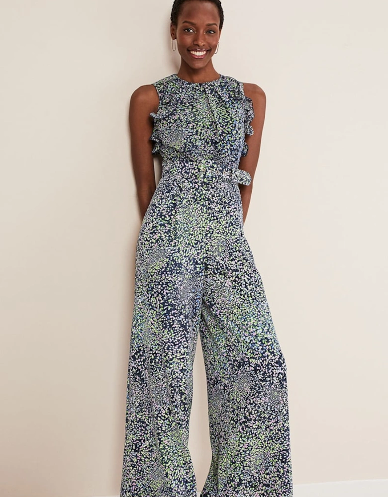 Maggie Ditsy Ruffle Jumpsuit