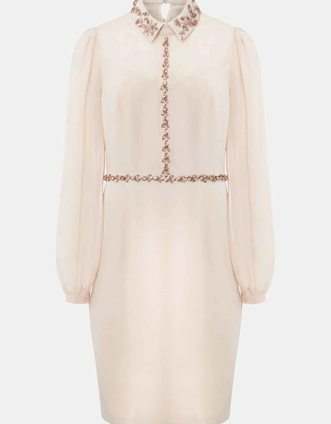 Avah Embellished Fitted Dress