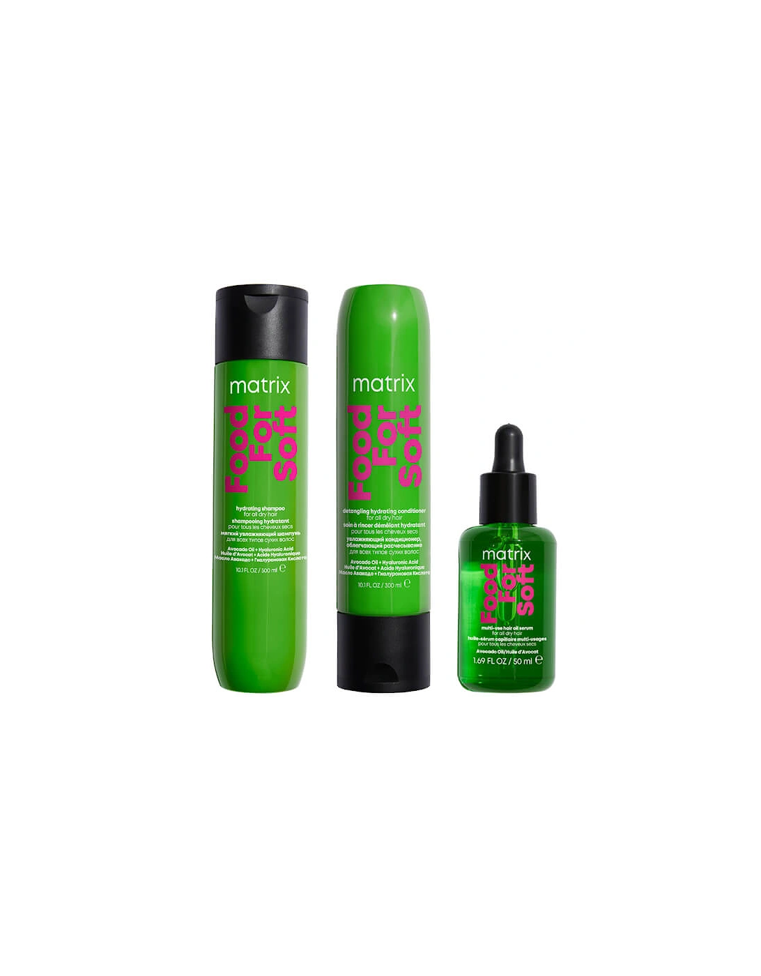 Food for Soft Hydrating Shampoo, Conditioner and Hair Oil with Avocado Oil and Hyaluronic Acid for Dry Hair Routine, 2 of 1