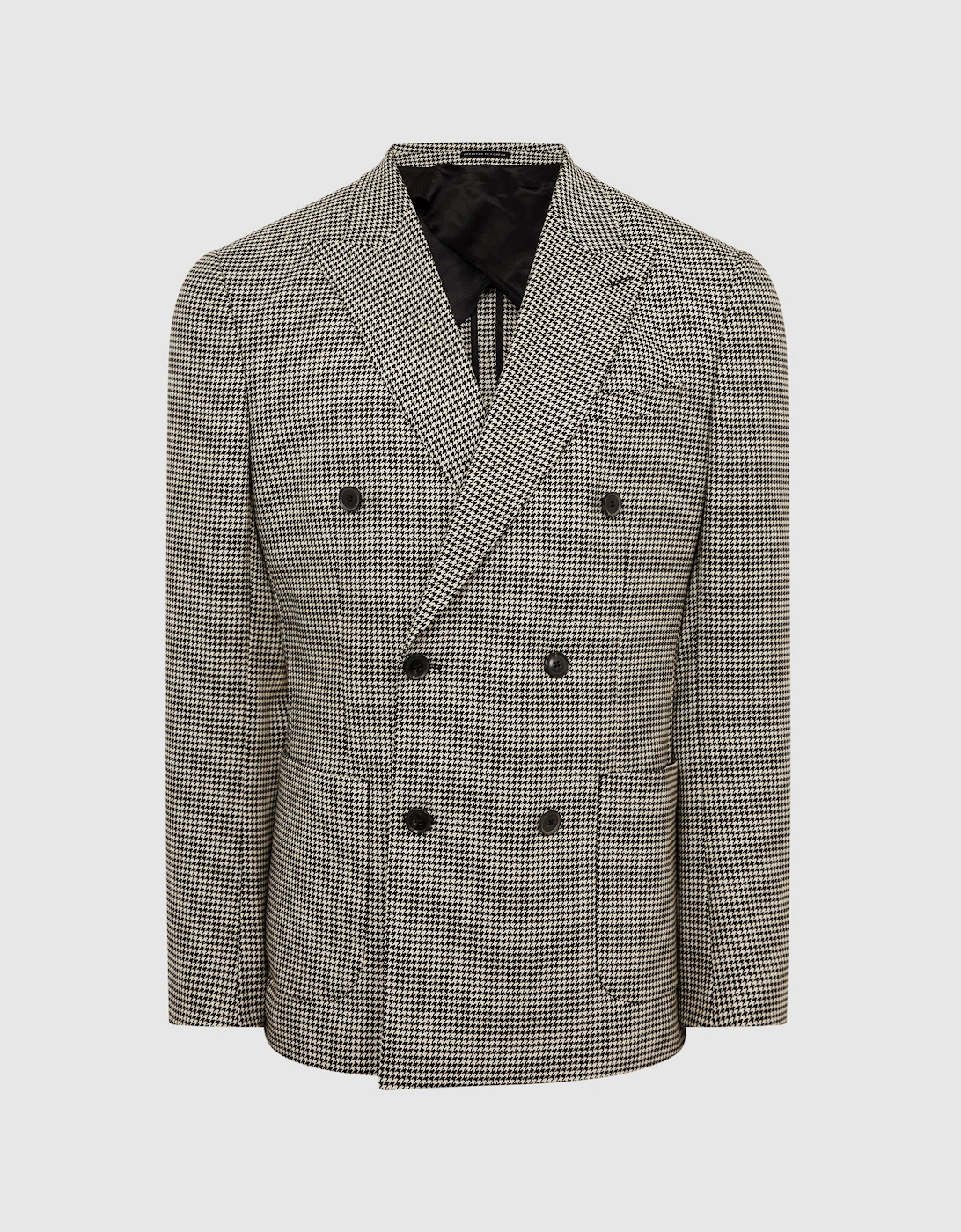 Double Breasted Dogtooth Slim Fit Blazer, 2 of 1