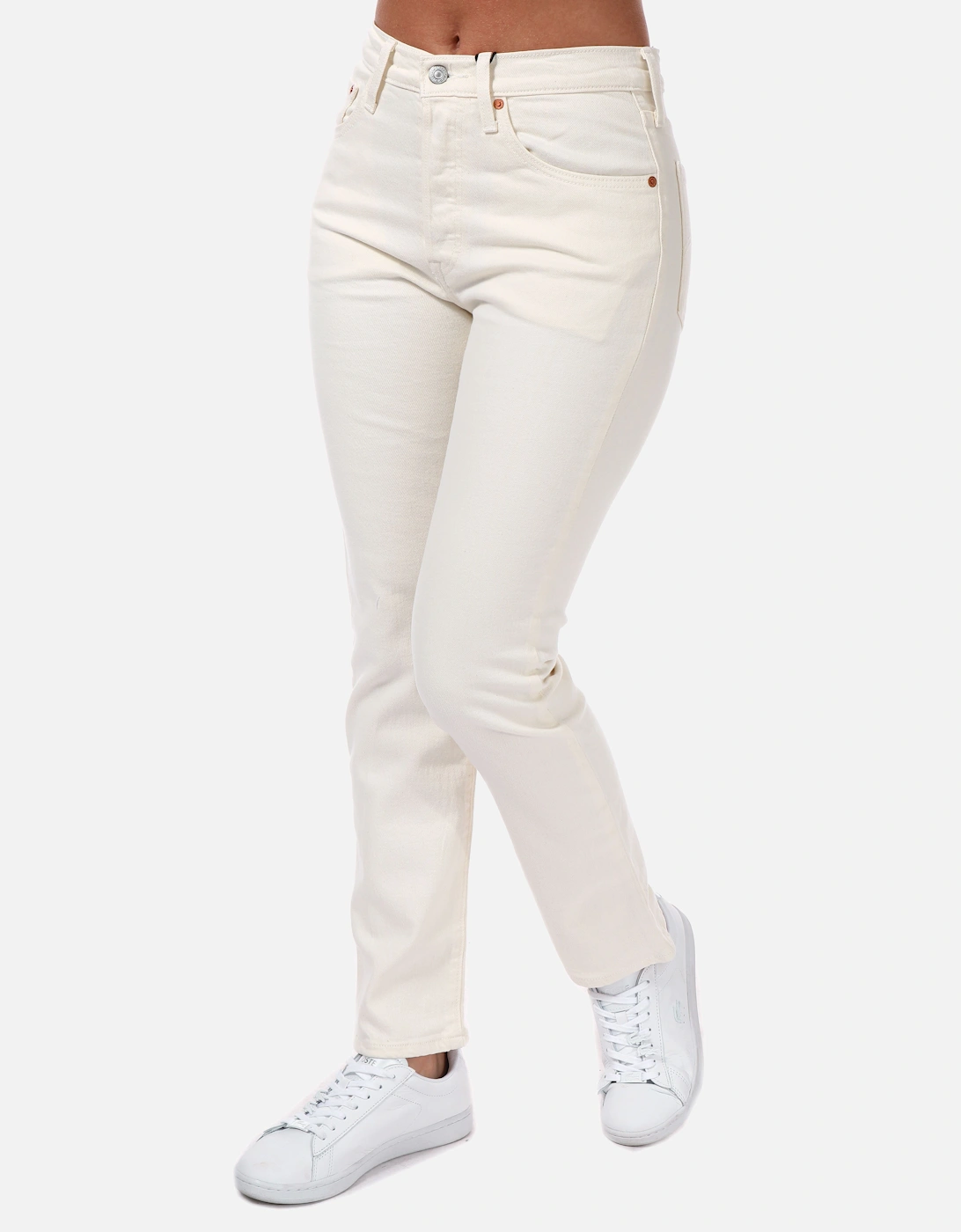 Womens 501 Crop Natural Order Jeans, 4 of 3
