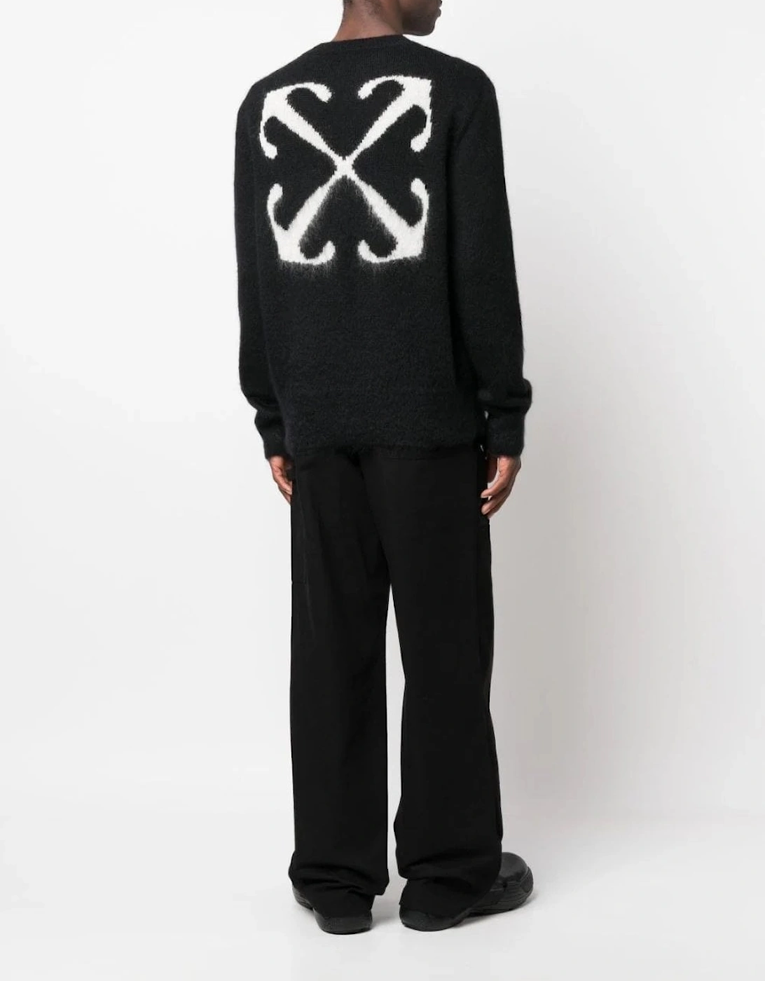 Mohair Arrow Sweater Black