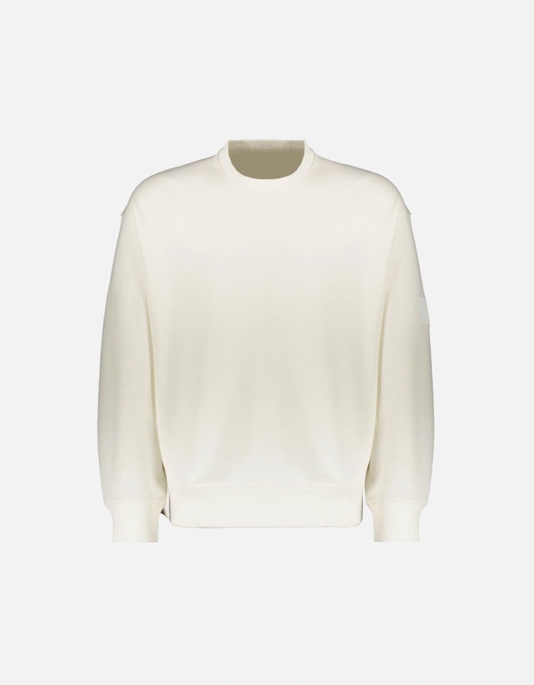 Y-3 Mens Organic Cotton Terry Crew Sweater White, 3 of 2