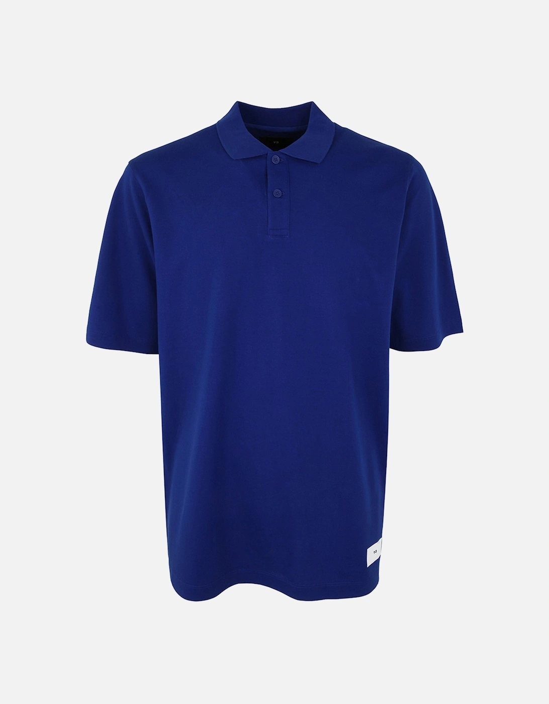 Y-3 Unisex Short Sleeve Polo Shirt Blue, 4 of 3