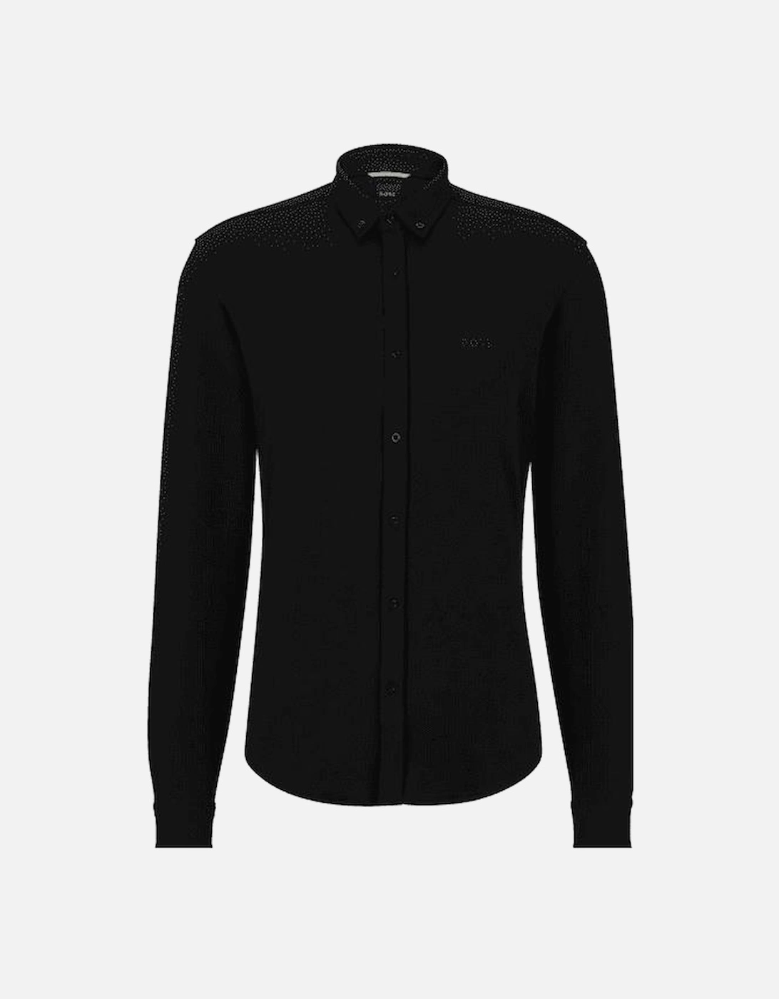 Biado_R Cotton Regular Fit Collared Black Shirt, 4 of 3