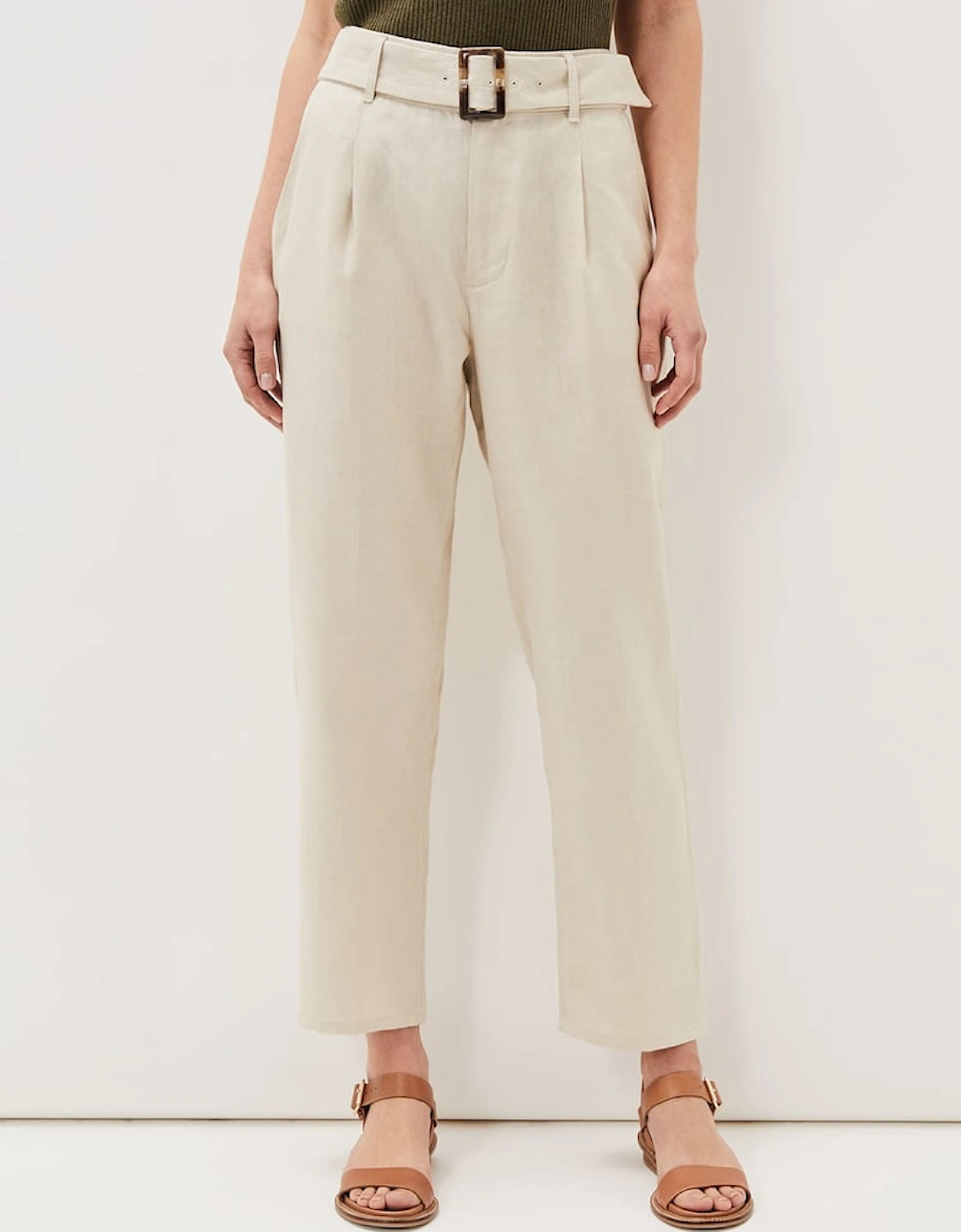 Hazel Linen Tapered Trousers, 7 of 6