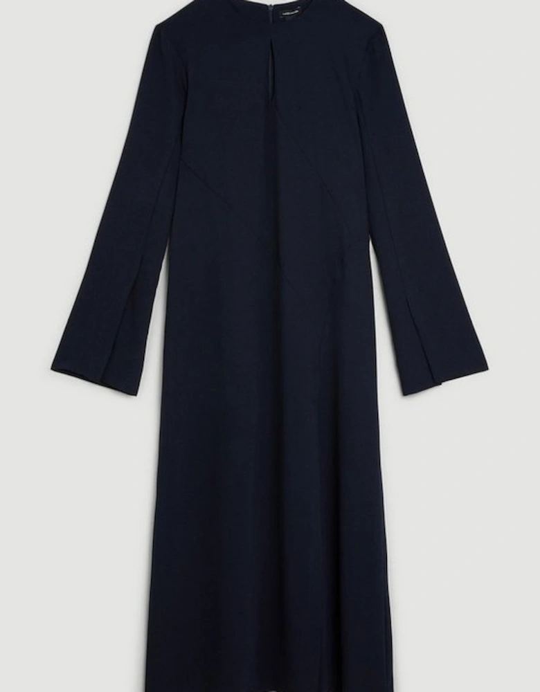 Long Sleeve Column Midi Dress