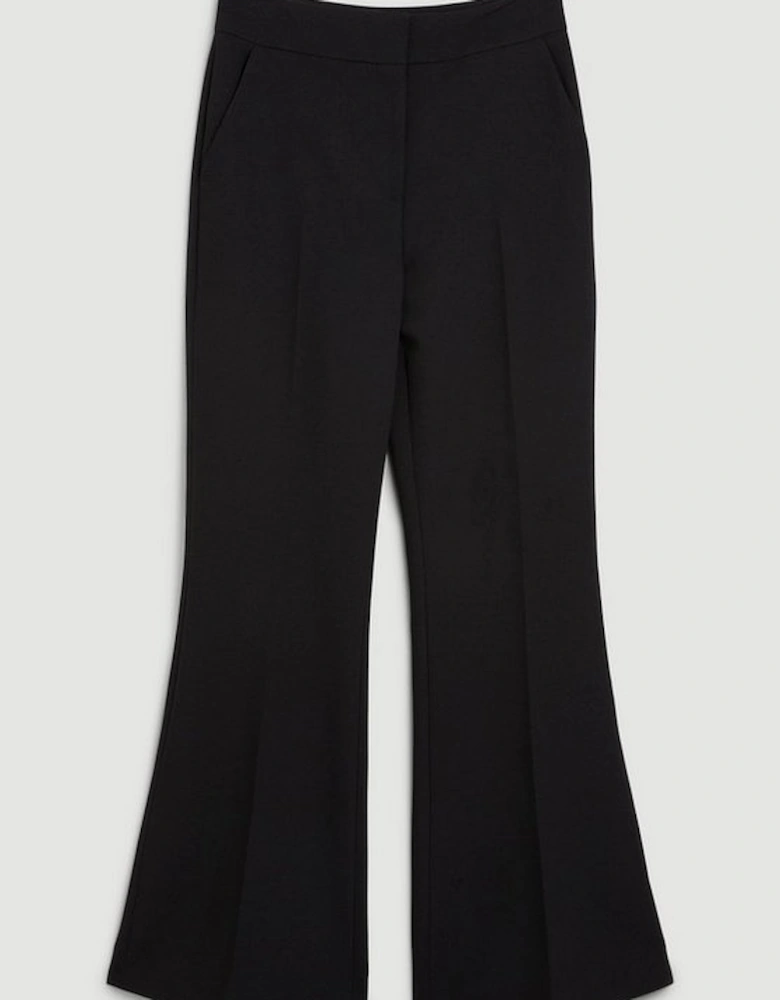 Clean Tailored High Waist Wide Leg Trousers