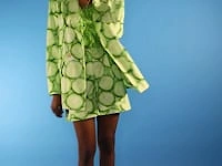 Tencel Blend Cucumber Print Blazer