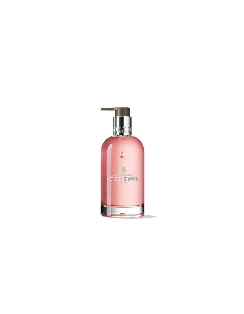 Delicious Rhubarb and Rose Fine Liquid Hand Wash in Glass Bottle 200ml