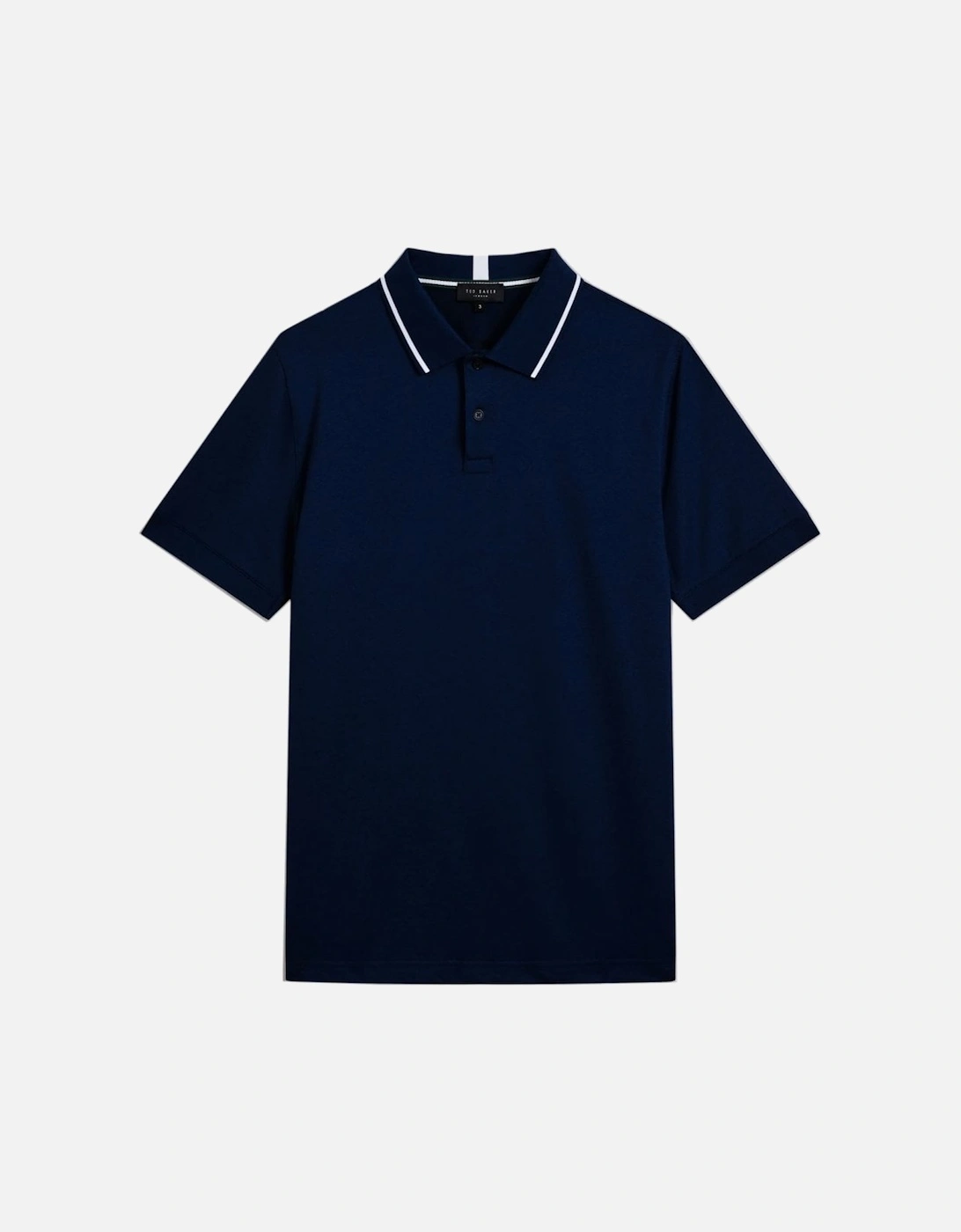 Men's Navy Blue Roymile Polo Shirt., 2 of 1