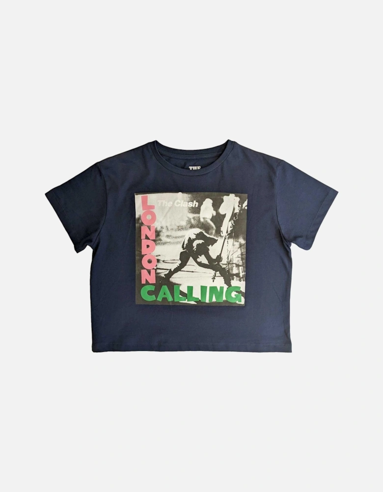 Womens/Ladies London Calling Crop Top