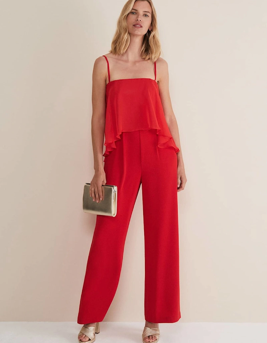 Anna Red Wide Leg Jumpsuit, 6 of 5