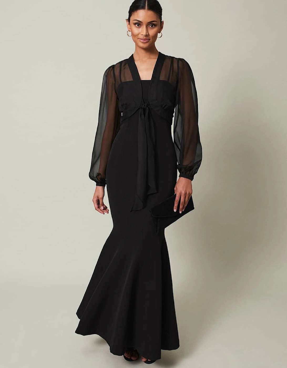 Freesia Black Maxi Dress, 9 of 8