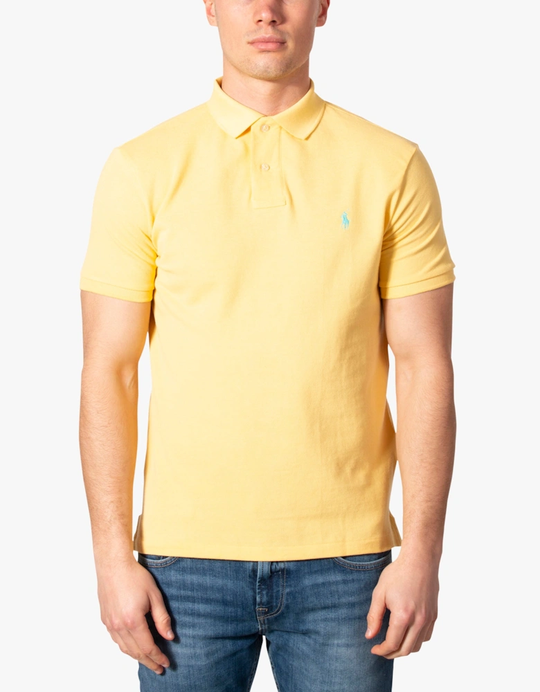 Custom Slim Fit Mesh Polo Shirt